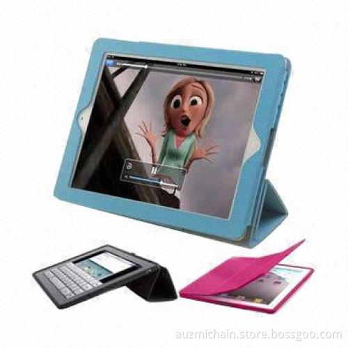 Folding leather smart cover for iPad mini, ultra thin, 3 folding